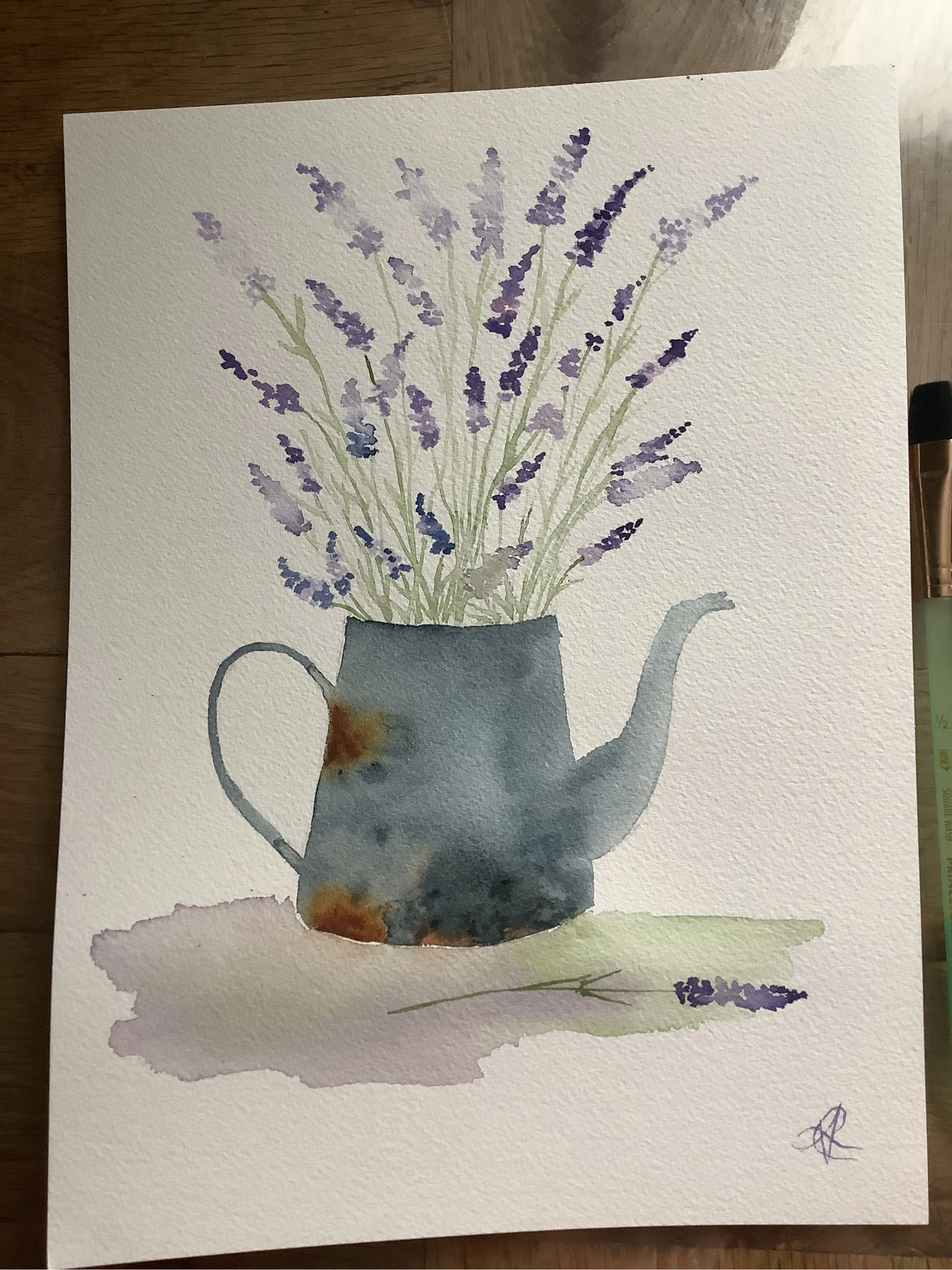 Aquarelle. Fait main.